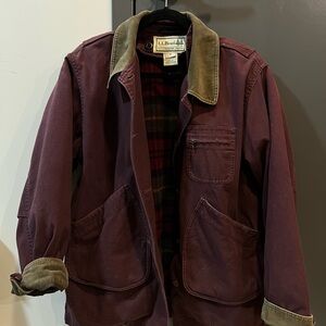 Vintage 90s L.L. Bean Original Field Coat - Burgundy